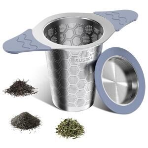 Tea Infuser for Loose Leaf Tea,18/8 Stainless Steel Tea Infuser with Heat Proof